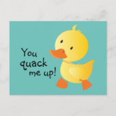 アヒルを巻き上げおもしろいる ポストカード (正面)