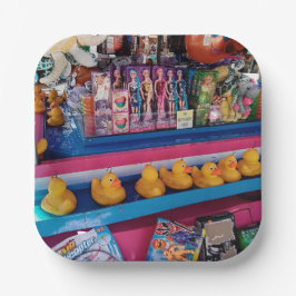 アヒルを引っ掛ける ペーパープレート