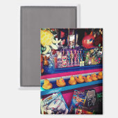 アヒルを引っ掛ける マグネット (正面/裏面)