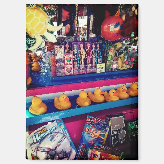 アヒルを引っ掛ける マグネット (正面)