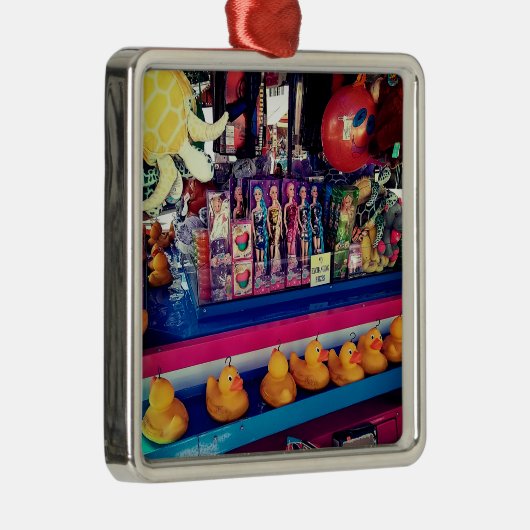 アヒルを引っ掛ける メタルオーナメント (右)