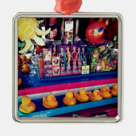 アヒルを引っ掛ける メタルオーナメント