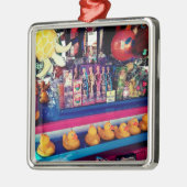 アヒルを引っ掛ける メタルオーナメント (左)