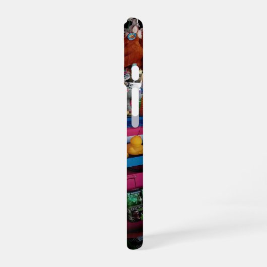 アヒルを引っ掛ける iPhone 16ケース (左側面)