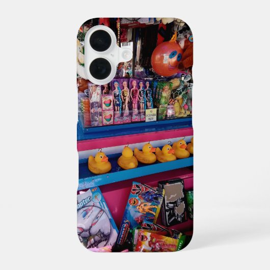 アヒルを引っ掛ける iPhone 16ケース (裏面)