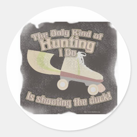 アヒルを撃つ ラウンドシール (正面)