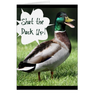 アヒルを締めて下さい