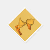 アヒルを見る スタンダードカクテルナプキン (角)