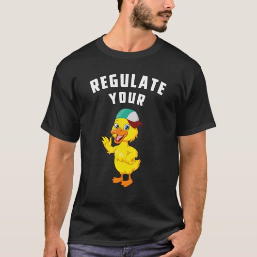 アヒルを規制する Tシャツ (正面)