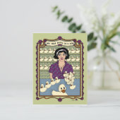 アヒルをRow_A_ポストカードに入れる ポストカード (スタンド正面)