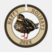 アヒルオーナメント メタルオーナメント (裏面)