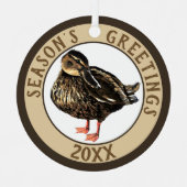 アヒルオーナメント メタルオーナメント (正面)