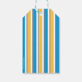 アヒルクルージングダックスラベルテンプレート ギフトタグ (裏面)