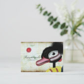 アヒルスイミング冬雪名刺 名刺 (スタンド正面)