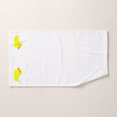 アヒルデザイン バスタオルセット (ハンドタオル)