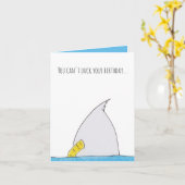 アヒルハッピーバースデーカード カード (黄色い花)