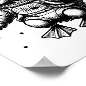 アヒルパパママ宇宙 – アヒル宇宙飛行士 ポスター (角)