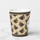 アヒルパーティー紙カップ 紙コップ (正面)