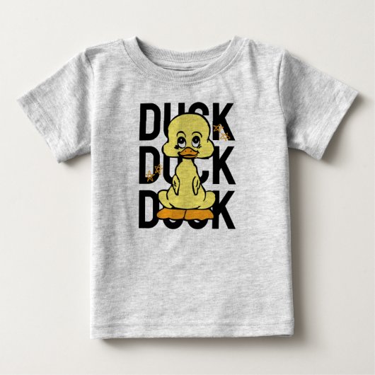 アヒルベビーTシャツ ベビーTシャツ (正面)