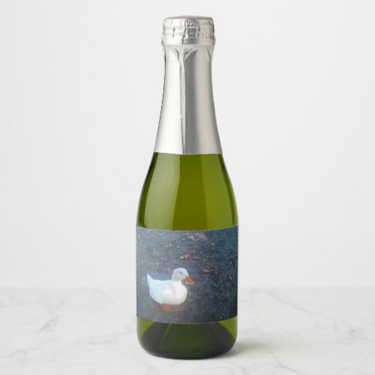 アヒルボトルラベル スパークリングワインラベル (正面)