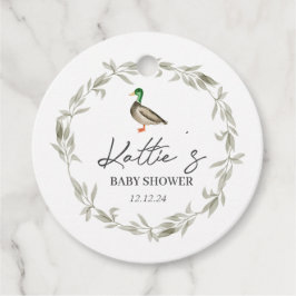 アヒルメッセージカード、マラードメッセージカード、 フェイバータグ