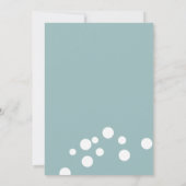 アヒルモダンクイエローウォーミングベイビーシャワー招待状 招待状 (裏面)