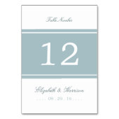 アヒルモダン卵結婚青のテーブル番号 テーブルナンバー (裏面)