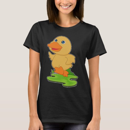アヒルランナー ランニング スポーツ Tシャツ (正面)