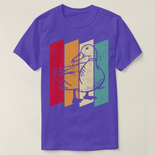 アヒルレトロ Tシャツ (デザイン正面)