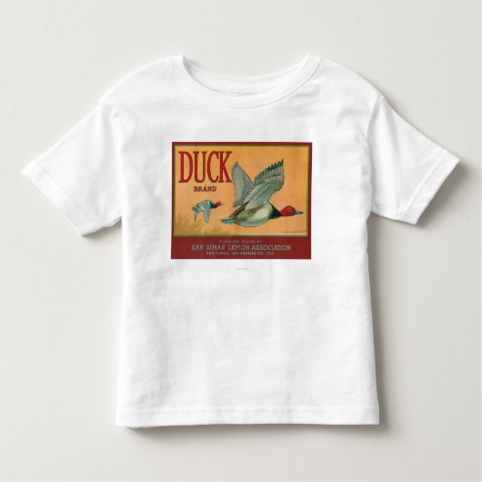アヒルレモンLabelSan Dimas、カリフォルニア トドラーTシャツ (正面)