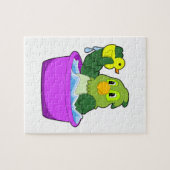 アヒル付き浴槽のオウム ジグソーパズル (横)