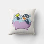 アヒル付き浴槽のペンギン クッション (裏面)