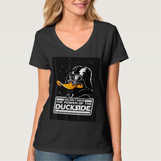 アヒル側のおもしろい図の力 Tシャツ (正面)