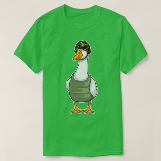 アヒル兵ヘルメット Tシャツ (デザイン正面)