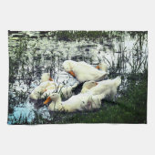 アヒル動物池 キッチンタオル (横)