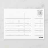 アヒル卵麺スープ – 葉書 ポストカード (裏面)