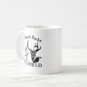アヒル及び木びき台 コーヒーマグカップ (正面左)