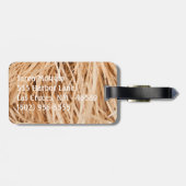 アヒル呼出しマガモのドレークの狩りのハンターの荷物のラベル ラゲッジタグ (裏面横)