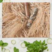 アヒル呼出しマガモのドレークの狩りの台所皿タオル キッチンタオル (折り畳み)