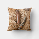 アヒル呼出しマガモのドレークの狩りの投球のソファの枕 クッション (裏面)