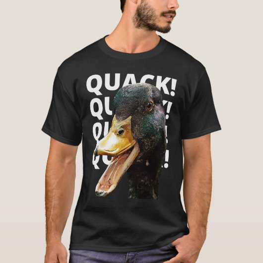 アヒル好きのカック Tシャツ (正面)