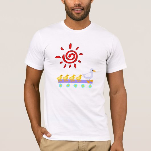アヒル家族イースター Tシャツ (正面)