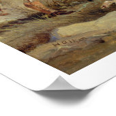 アヒル射撃、 発砲(キャンバス上の油) ポスター (角)