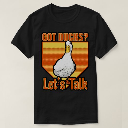 アヒル得の口が利く Tシャツ (デザイン正面)