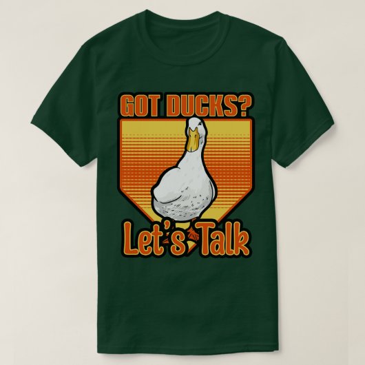 アヒル得の口が利く Tシャツ (デザイン正面)