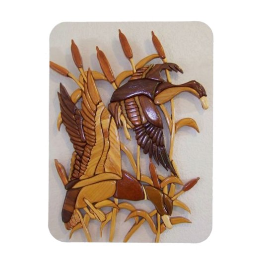 「アヒル池のフライト」 マグネット (縦)