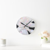 アヒル池の霞 ラウンド壁時計 (ホーム)