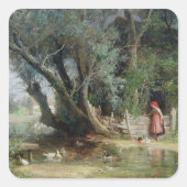 アヒル池 スクエアシール (正面)