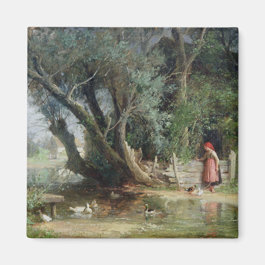 アヒル池 マグネット (正面)