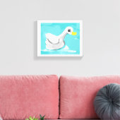 アヒル泳ぐ人 キャンバスプリント (インサイチュ (リビング))